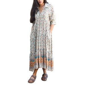 Rebecca Tiered Dress - Natural Life